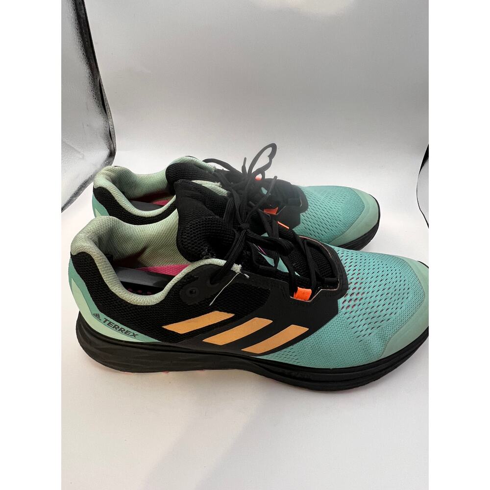 Adidas Terrez Flow Trail Acid Mint Hazy Orange (Size 12) - Picture 2 of 8